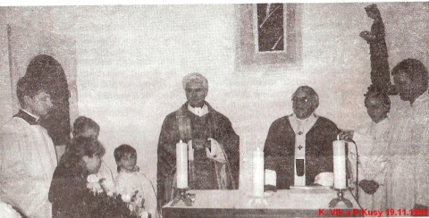 P. Kusý a kardinál M. Vlk, 19. listopadu 1995