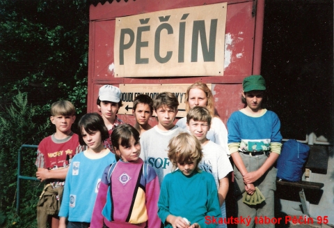 Skautský tábor Pěčín, rok 1995