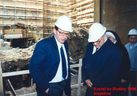 Kostel Sv. Rodiny, inspekce, rok 1996