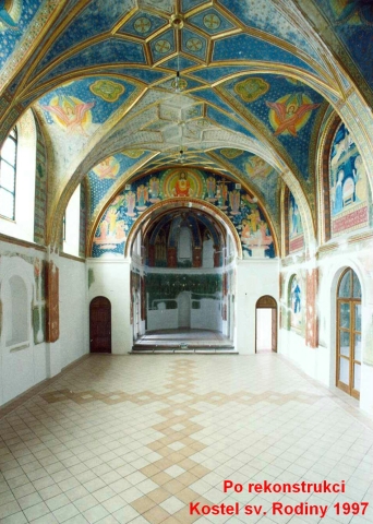Kostel Sv. Rodiny pro rekonstrukci, rok 1997