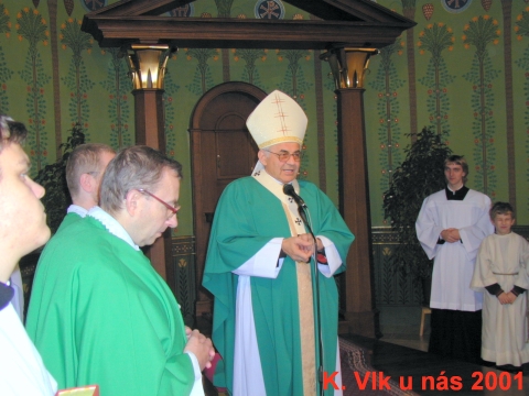 Pan kardinál Miloslav Vlk na návštěvě v naší farnosti