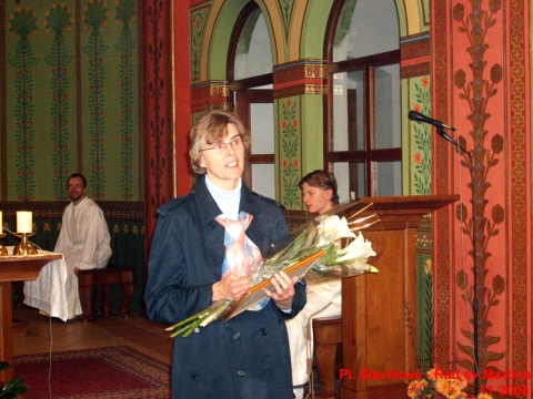 Udělení řádu sv. Martina, paní Slavíková, listopad 2004
