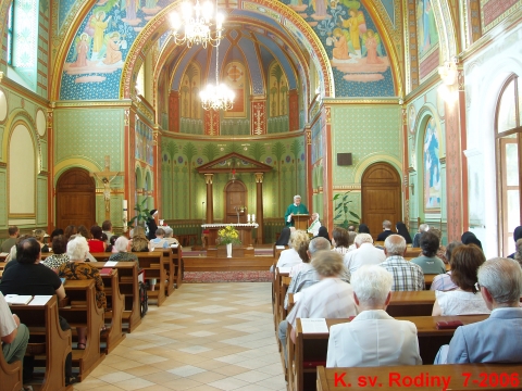 Kostel sv. Rodiny, červenec 2006