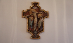 Nádherný kříž v kapli